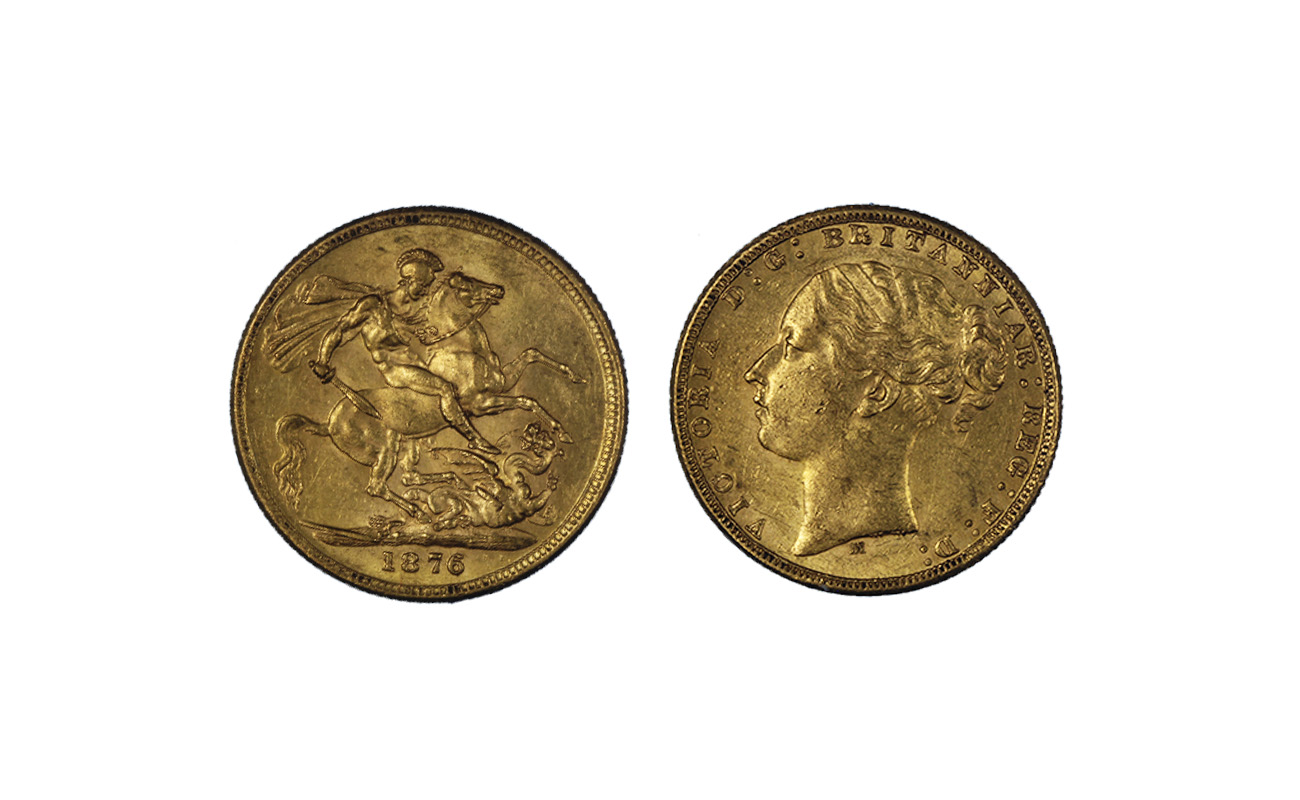 Regina Vittoria - sterlina gr. 7,98 in oro 917/ 