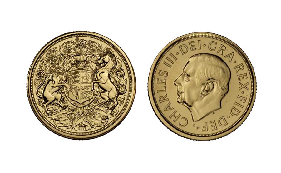 "Memoriale della Regina Elisabetta" - Mezza sterlina gr. 3,99 in oro 917/000 - Effigie Carlo III