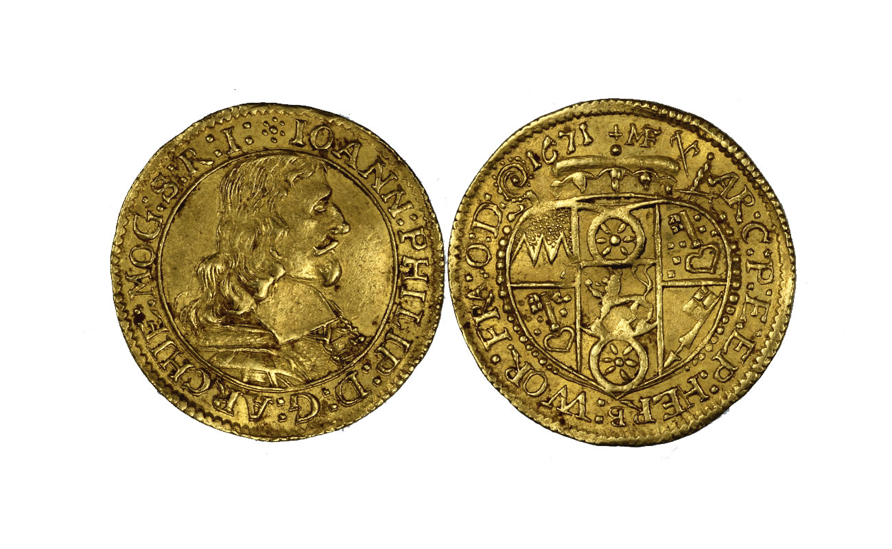 Giovanni Filippo - ducato gr. 3,50 in oro 986/