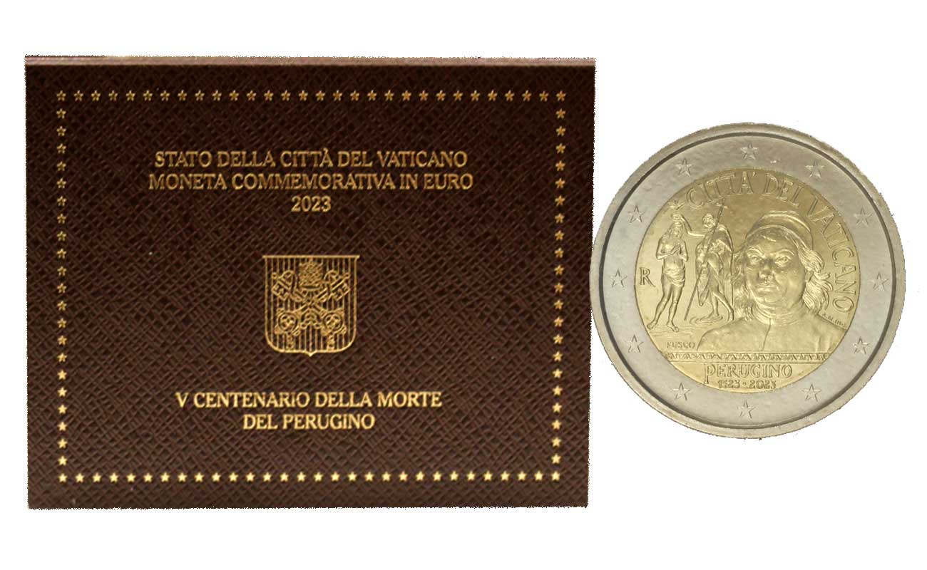 V Centenario della morte del Perugino - 2 Euro in confezione ufficiale