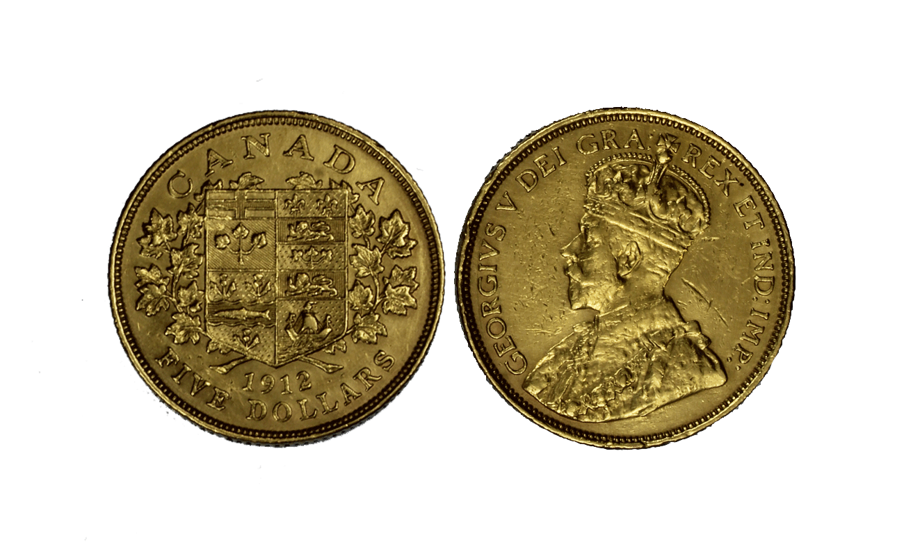 Re Giorgio V - 5 Dollari gr. 8.35 in oro 900/
