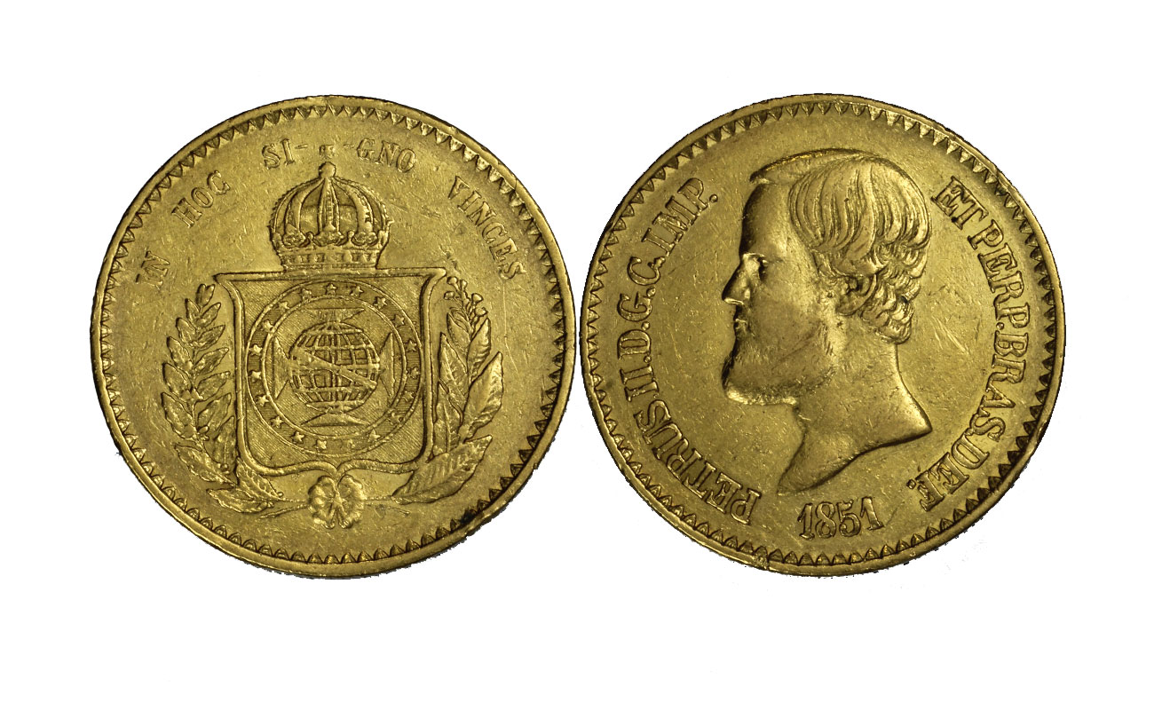 "Re Pietro II" - 20.000 reis gr. 17,92 in oro 917/