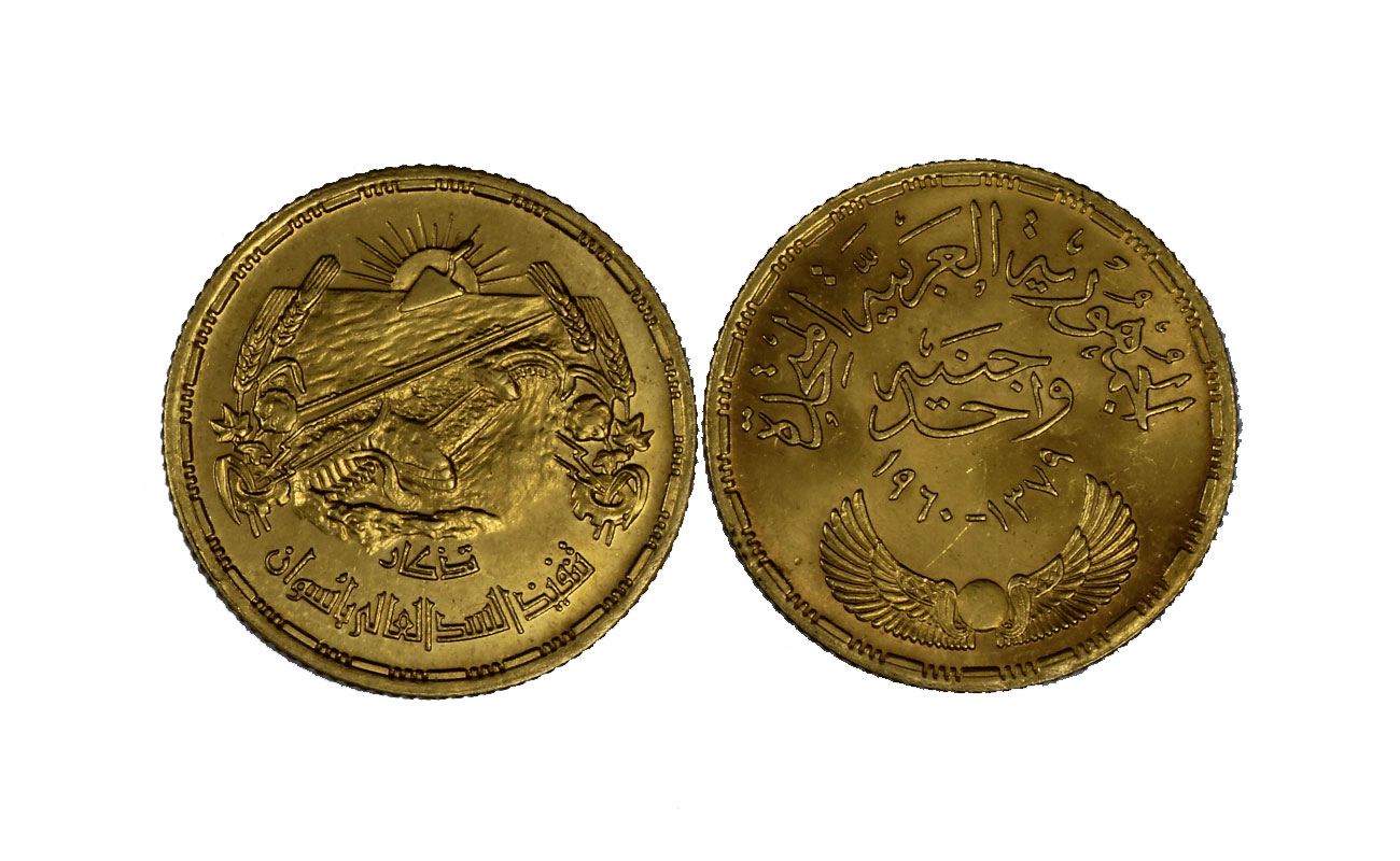 "Diga di Aswan" - Pound gr. 8,50 in oro 875/