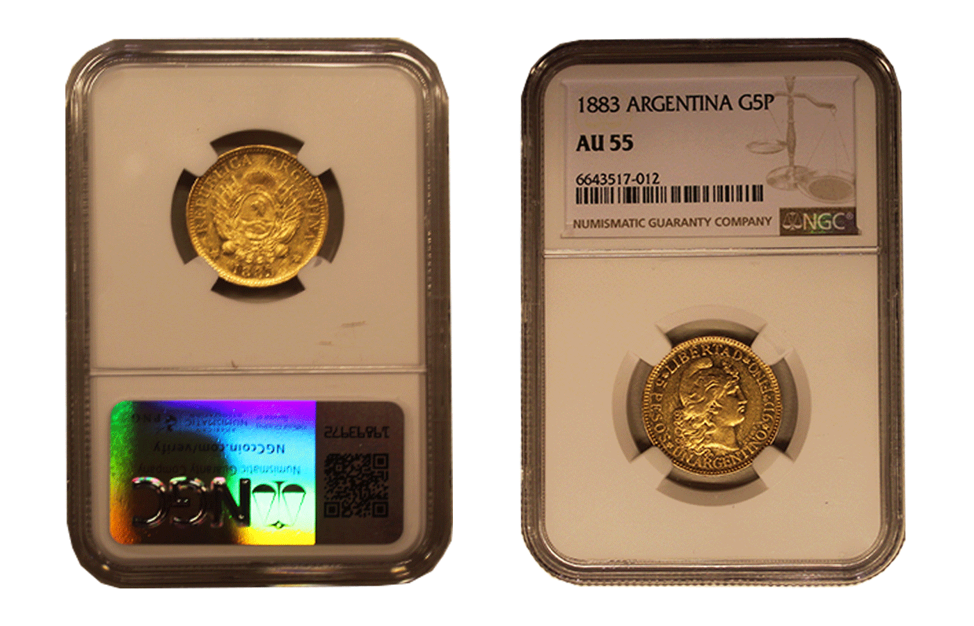 Argentino gr. 8,06 in oro 900/ - In slab
