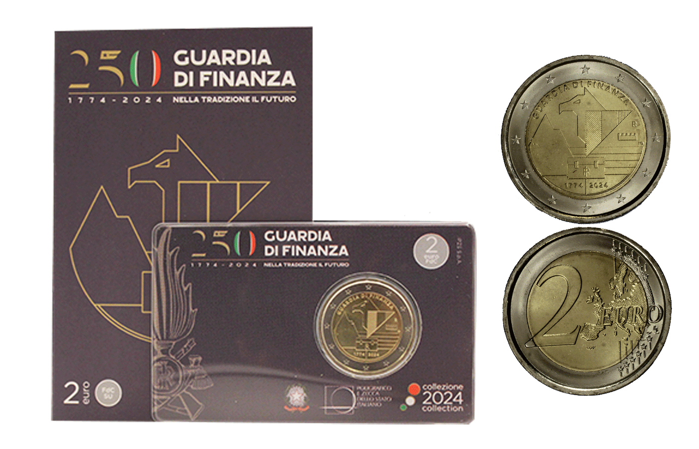 "250 Guardia di Finanza" - 2 Euro - In coincard