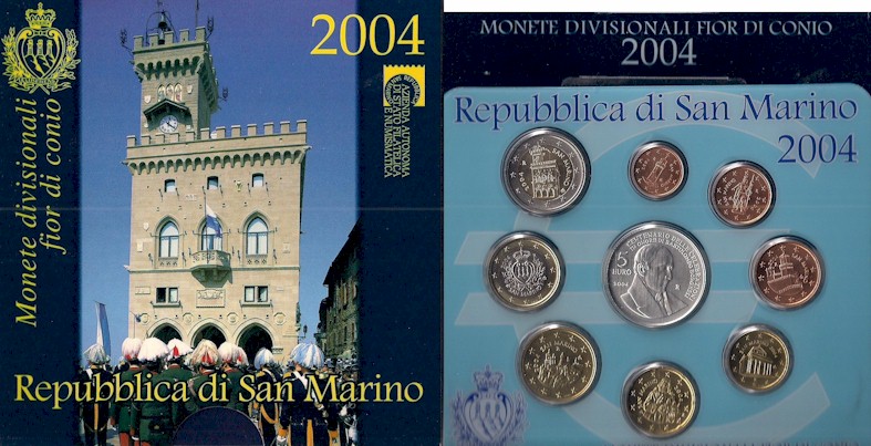 "Bartolomeo Borghesi" - Serie divisionale di 9 monete con 5 euro gr. 18,00 in arg. 925/