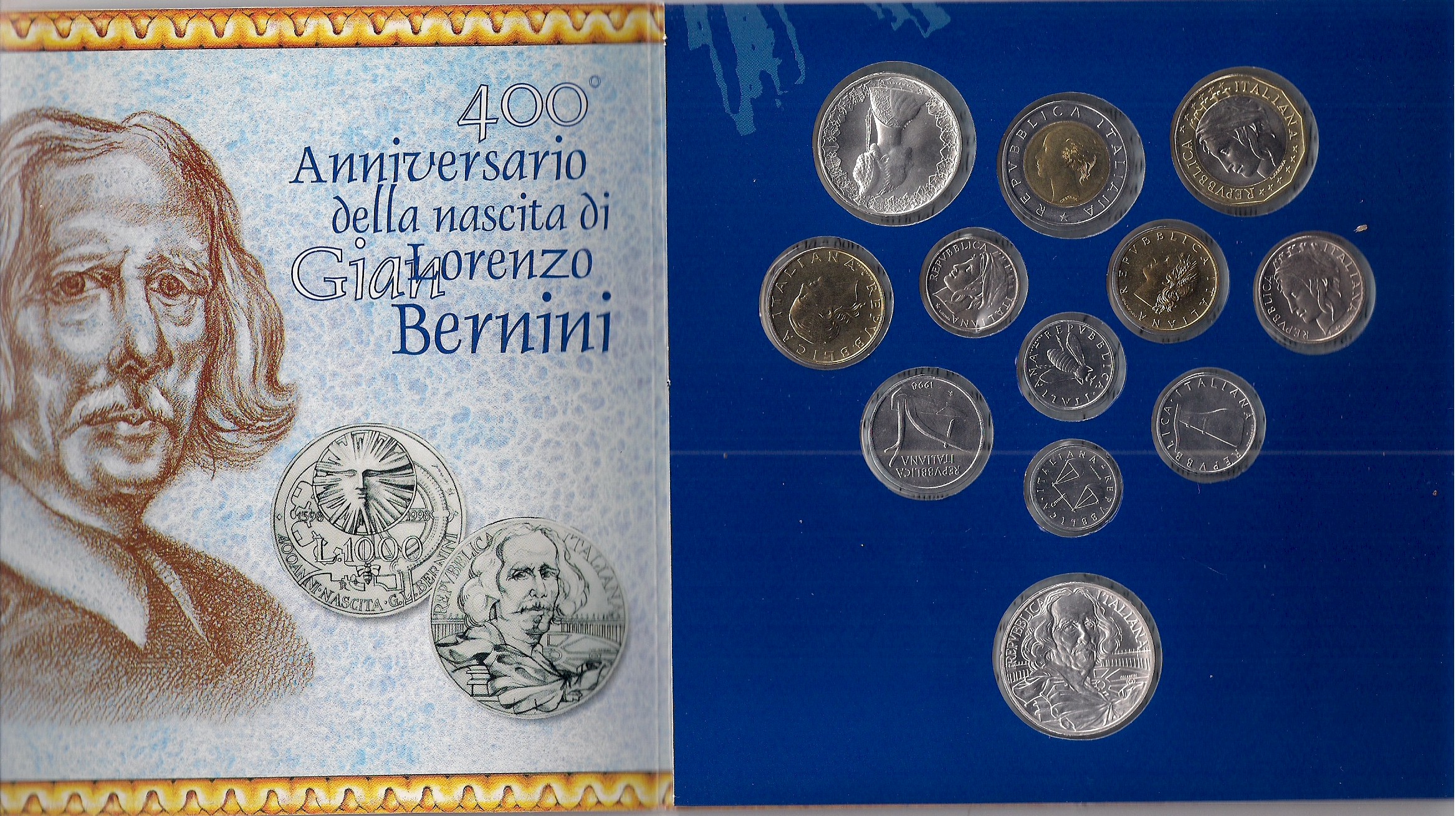 "Bernini" - Serie divisionale di 12 monete - In conf. originale
