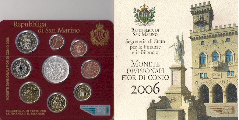 "Melchiorre Delfico" - Serie divisionale di 9 monete con 5 euro gr. 18,00 in arg. 925/ - In conf. originale